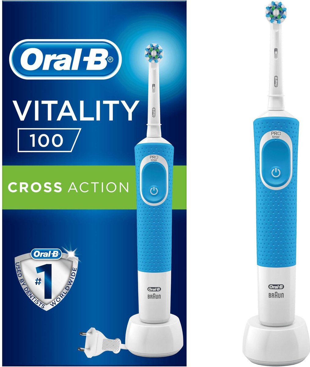 Braun Oral-b Vitality 100 Crossaction - Elektrische Tandenborstel Powered By - - Blauw