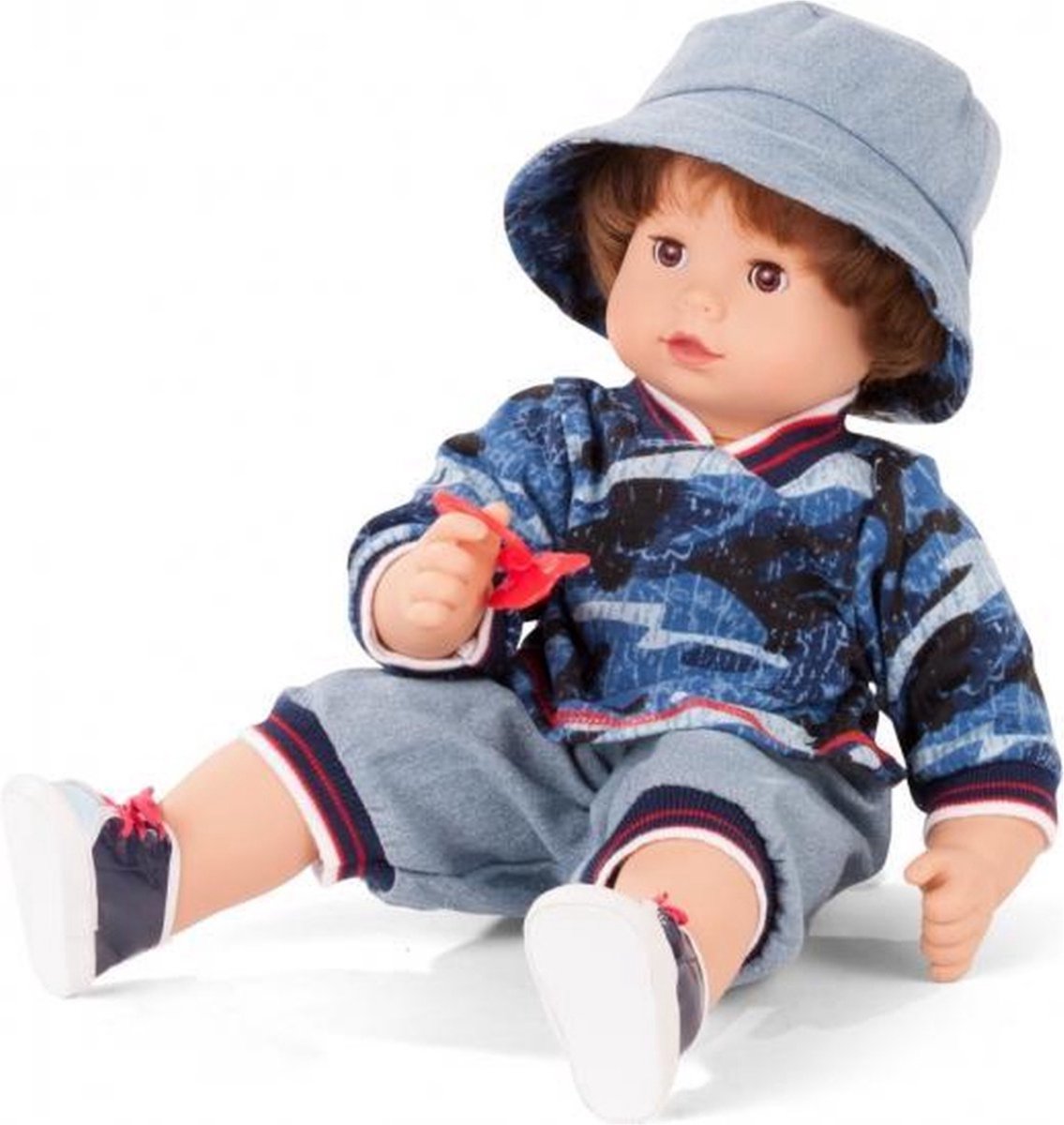 Götz Maxy-muffin, """"Fashionisto"""", Haar, Slaapogen, 42 Cm - Bruin