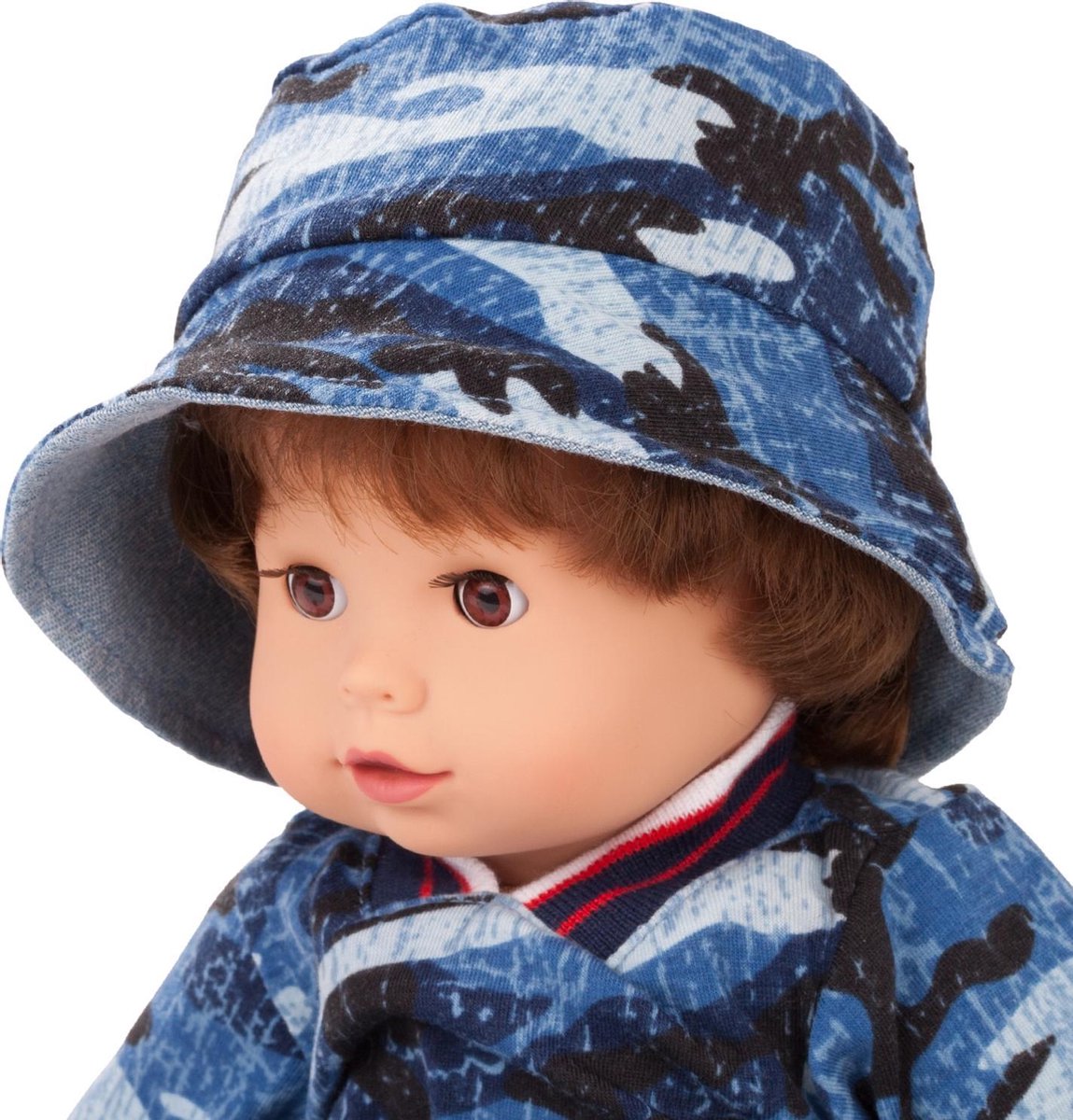 Götz Maxy-muffin, """"Fashionisto"""", Haar, Slaapogen, 42 Cm - Bruin