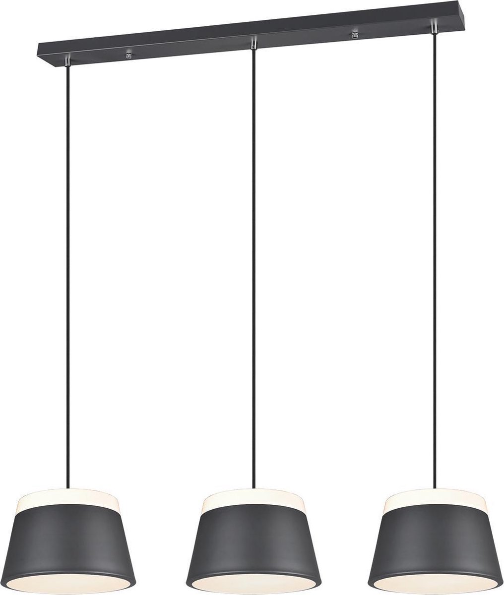 BES LED Led Hanglamp - Trion Barnaness - E14 Fitting - 6-lichts - Rond - Mat - Aluminium - Grijs