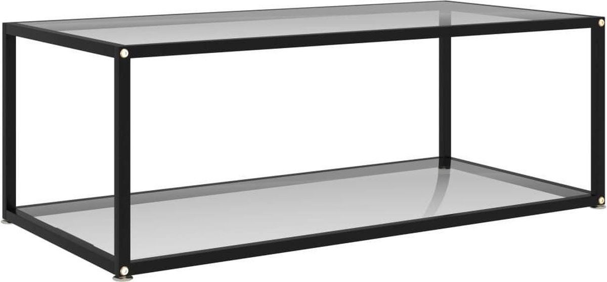 Vidaxl Theetafel 100x50x35 Cm Gehard Glas Transparant