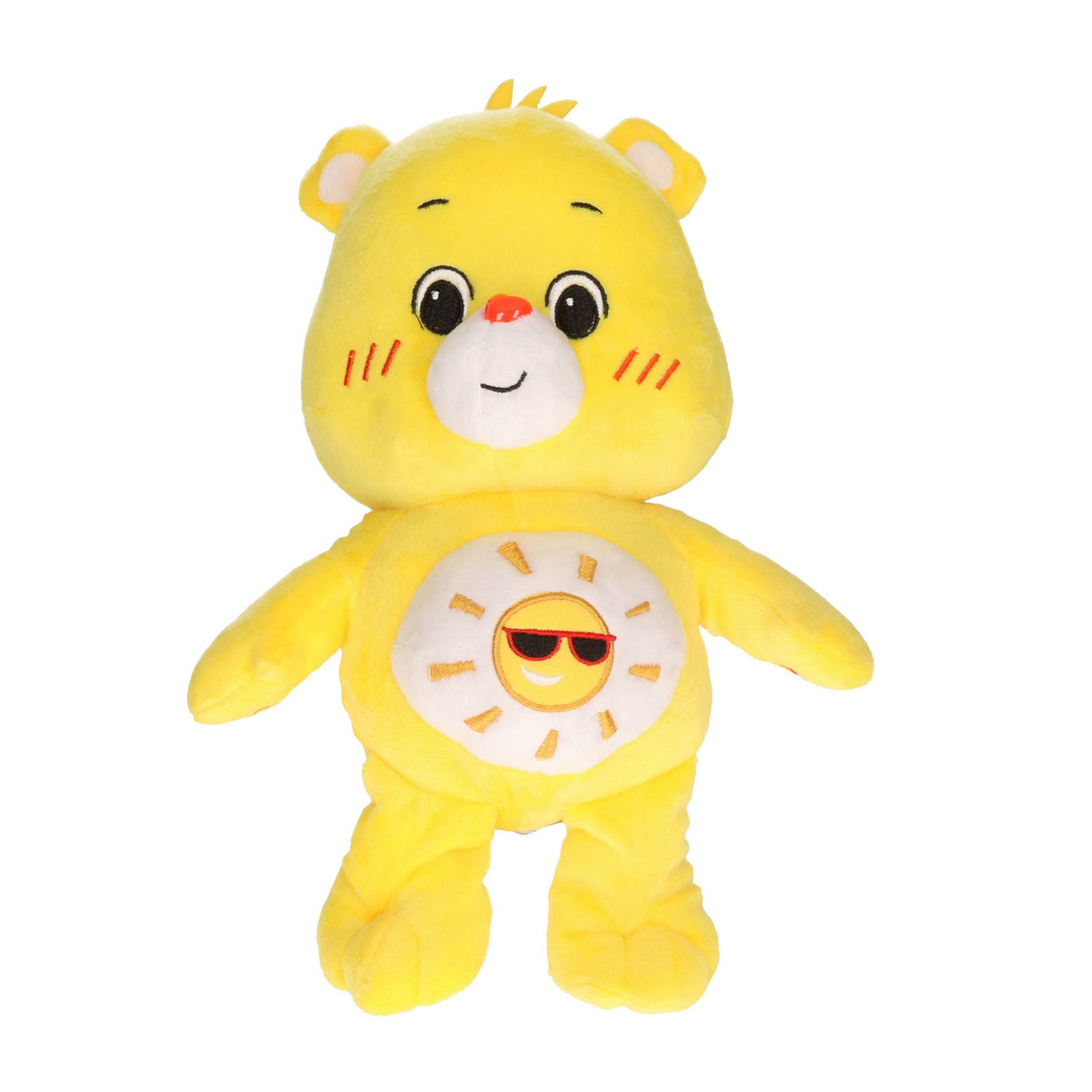 Troetelbeertjes Pluche Knuffel 21 Cm - Cartoon Knuffels - Troetelberen - Pluche Knuffels - Geel