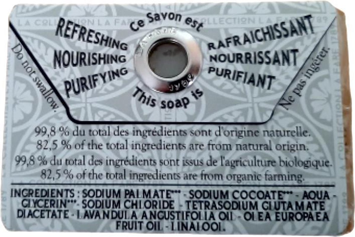 La Fare 1789 Soap Extra Smooth Lavender Oil 75g