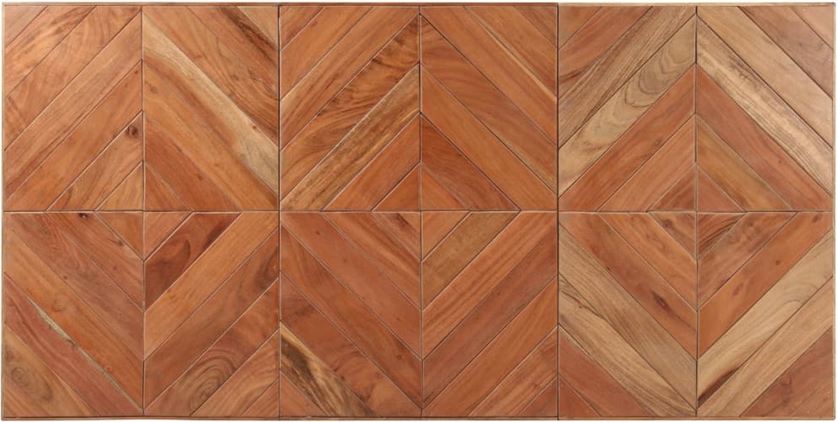Vidaxl Eettafel 140x70x76 Cm Massief Acaciahout En Mangohout - Bruin