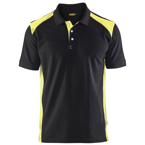 Blaklader Poloshirt Piqué 3324 - kraag met knopen - High Vis geel