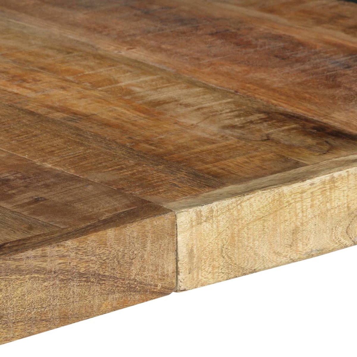 Vidaxl Eettafel 140x140x75 Cm Ruw Mangohout - Bruin