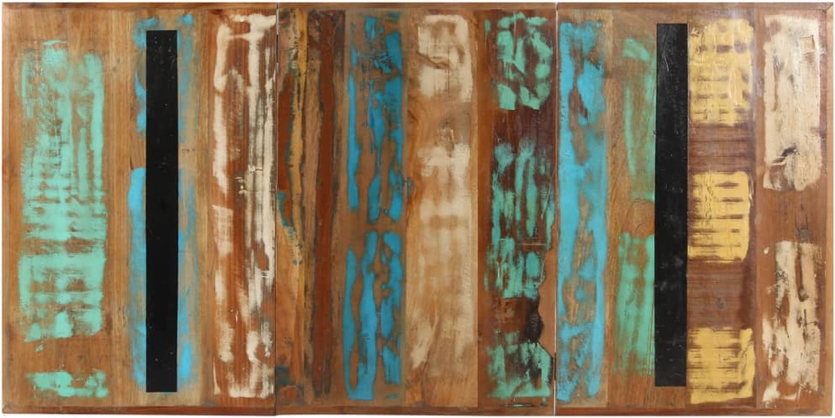 Vidaxl Eettafel 160x80x76 Cm Massief Gerecycled Hout - Bruin
