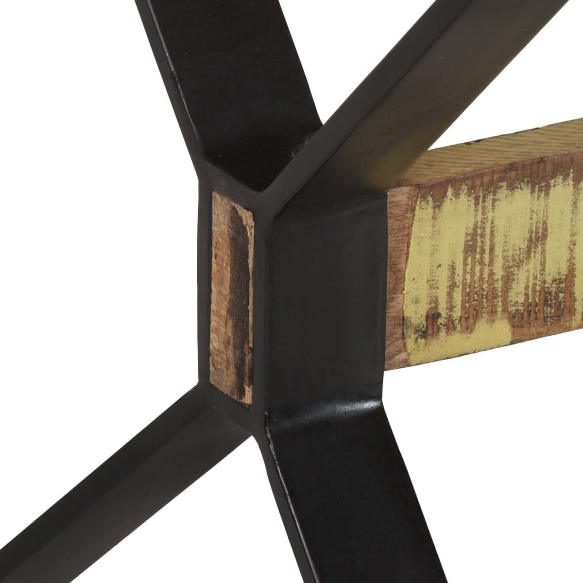 Vidaxl Eettafel 160x80x76 Cm Massief Gerecycled Hout - Bruin