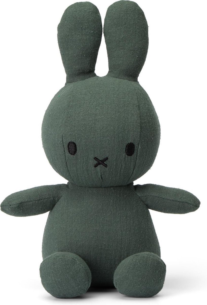 Nijntje Miffy Sitting Mousseline Green - 23 Cm - 9"""" - Groen