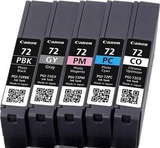 Canon PGI-72 - Inktcartridge / Foto Zwart / Foto Magenta / Foto Cyaan / Foto - Grijs