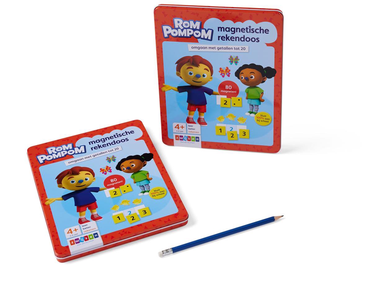 Zwijsen Rompompom Magnetisvhe Cijferdoos Nieuwe Versie