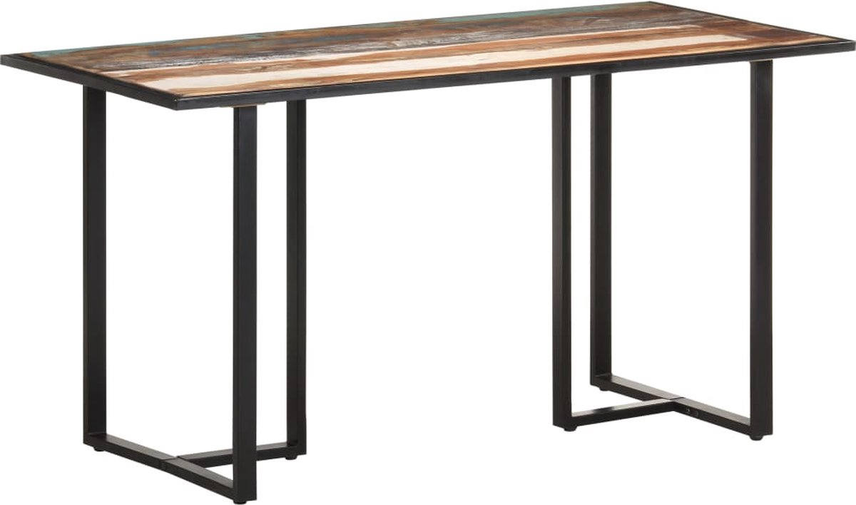 Vidaxl Eettafel 140 Cm Massief Gerecycled Hout