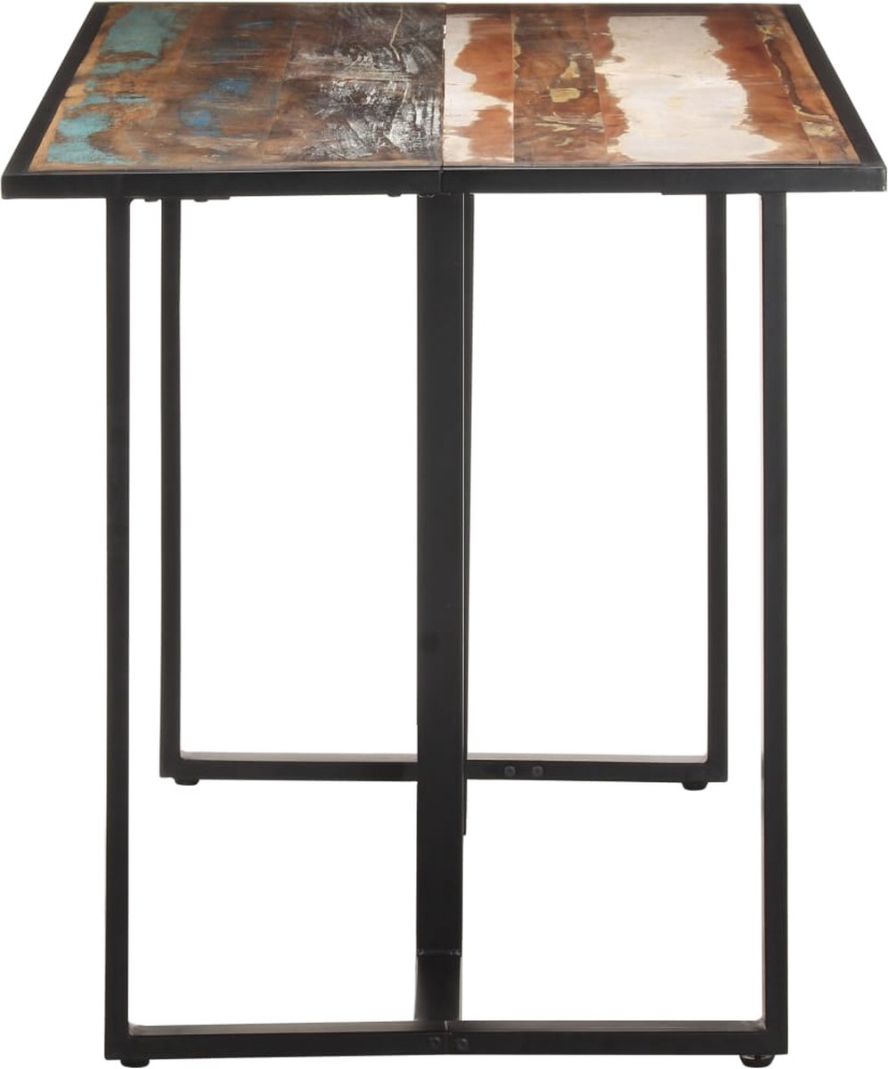 Vidaxl Eettafel 140 Cm Massief Gerecycled Hout