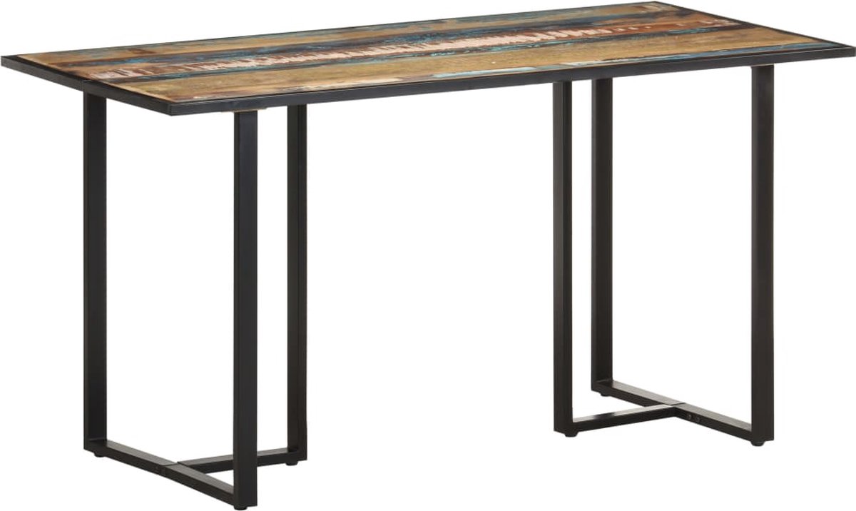 Vidaxl Eettafel 140 Cm Massief Gerecycled Hout