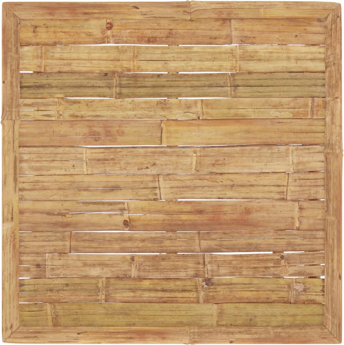 Vidaxl 5-delige Loungeset Met Crèmewitte Kussens Bamboe - Bruin