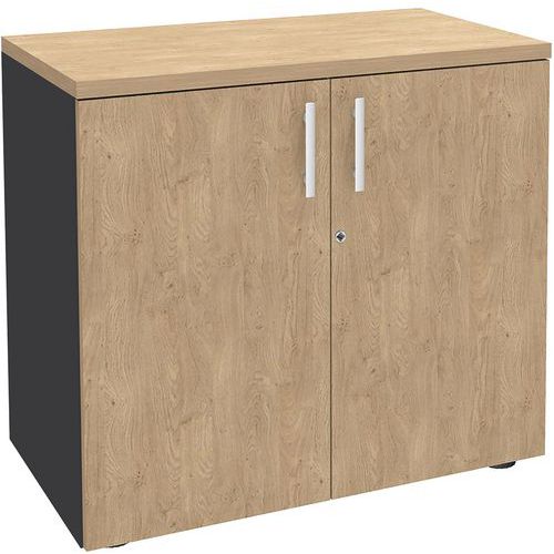 Simmob Lage kast Urban met glanzende handgreep 72x80 cm 1 legbord - zelf te monteren