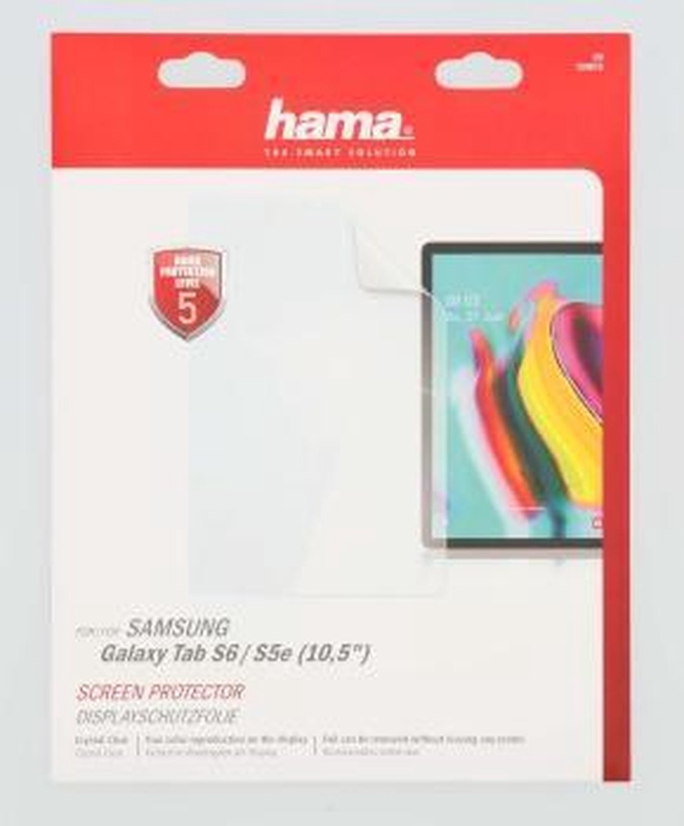 Hama Displaybeschermfolie Crystal Clear Voor Samsung Galaxy Tab S5e (10,5)
