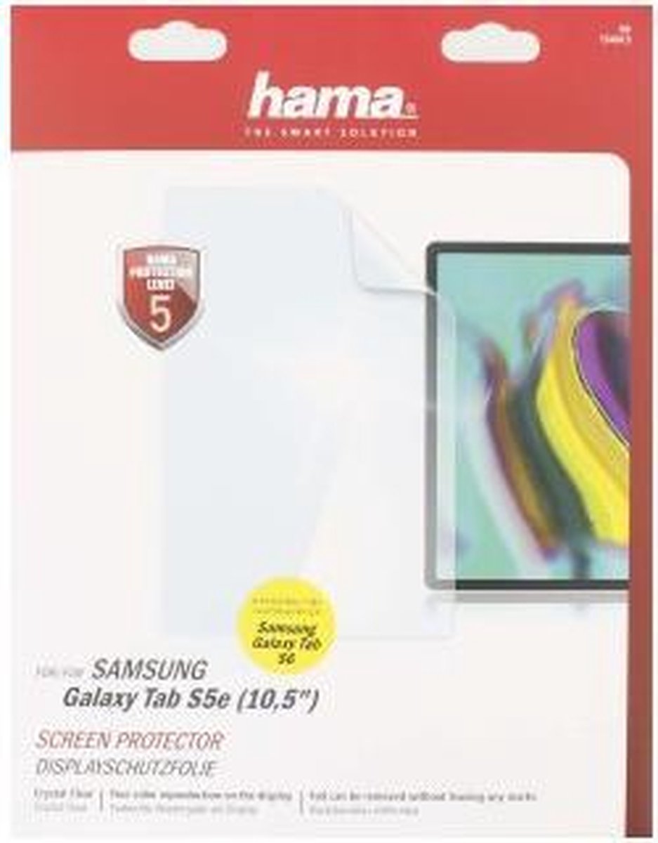 Hama Displaybeschermfolie Crystal Clear Voor Samsung Galaxy Tab S5e (10,5)