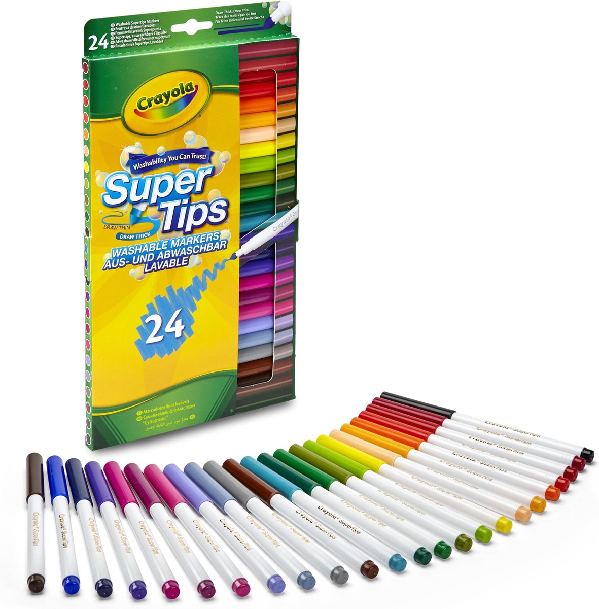 Crayola Viltstiften Met Superpunt 24 Stuks