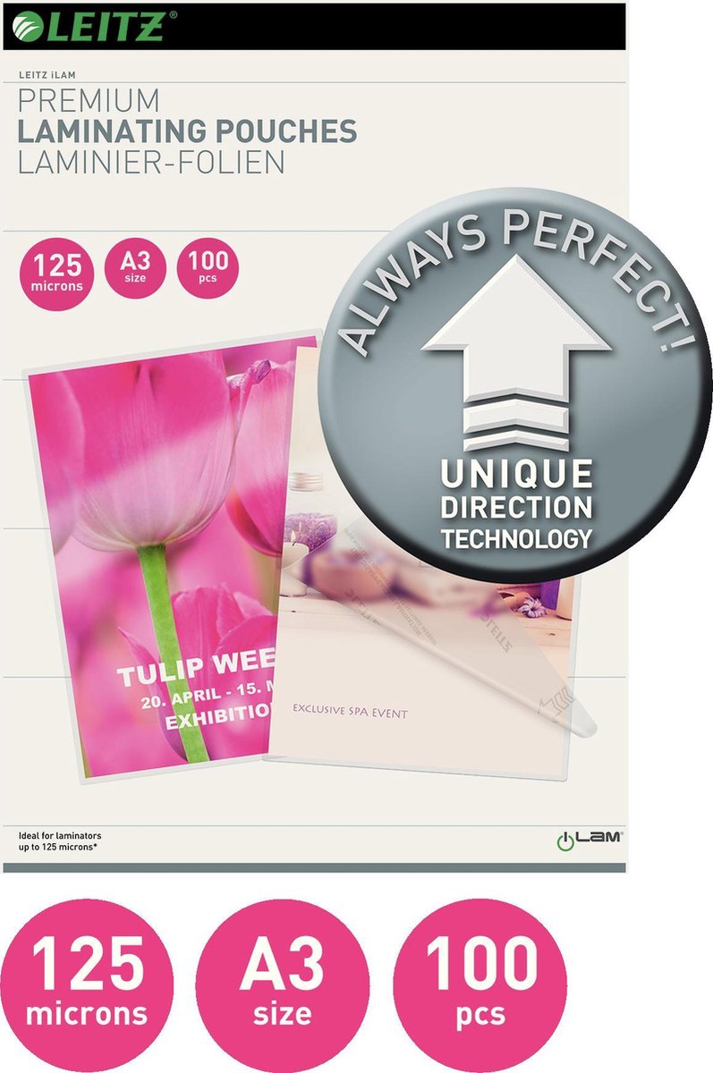 Leitz Lamineerhoes iLAM UDT warm A3 125 micron