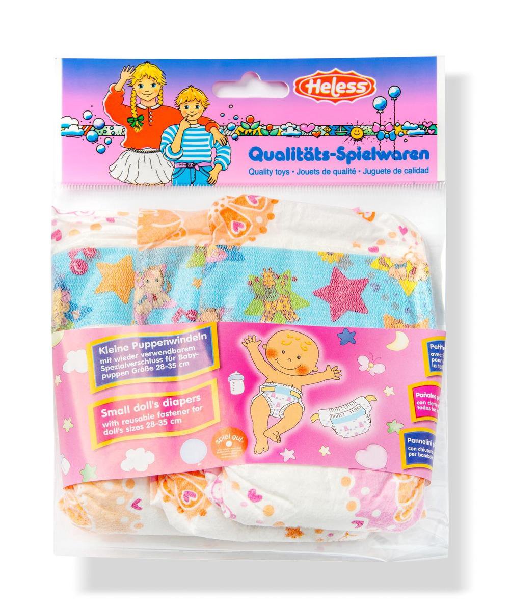 Heless Poppenluiers 3 Stuks Voor Poppen Van 28-35 Cm - Wit