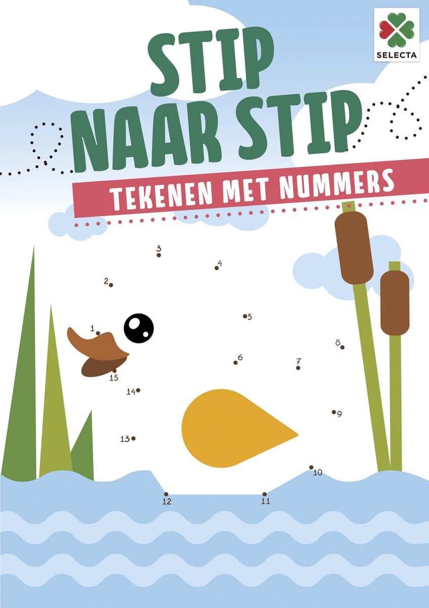 Selecta Kleurboek Stip Naar Stip - Tekenen Met Nummers