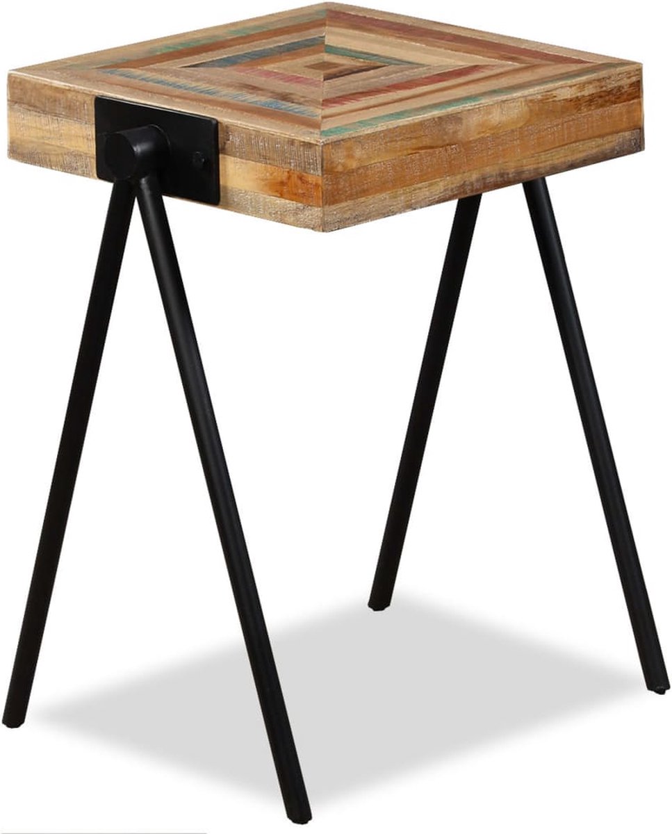 Vidaxl Bijzettafel Massief Hergebruikt Teakhout - Bruin