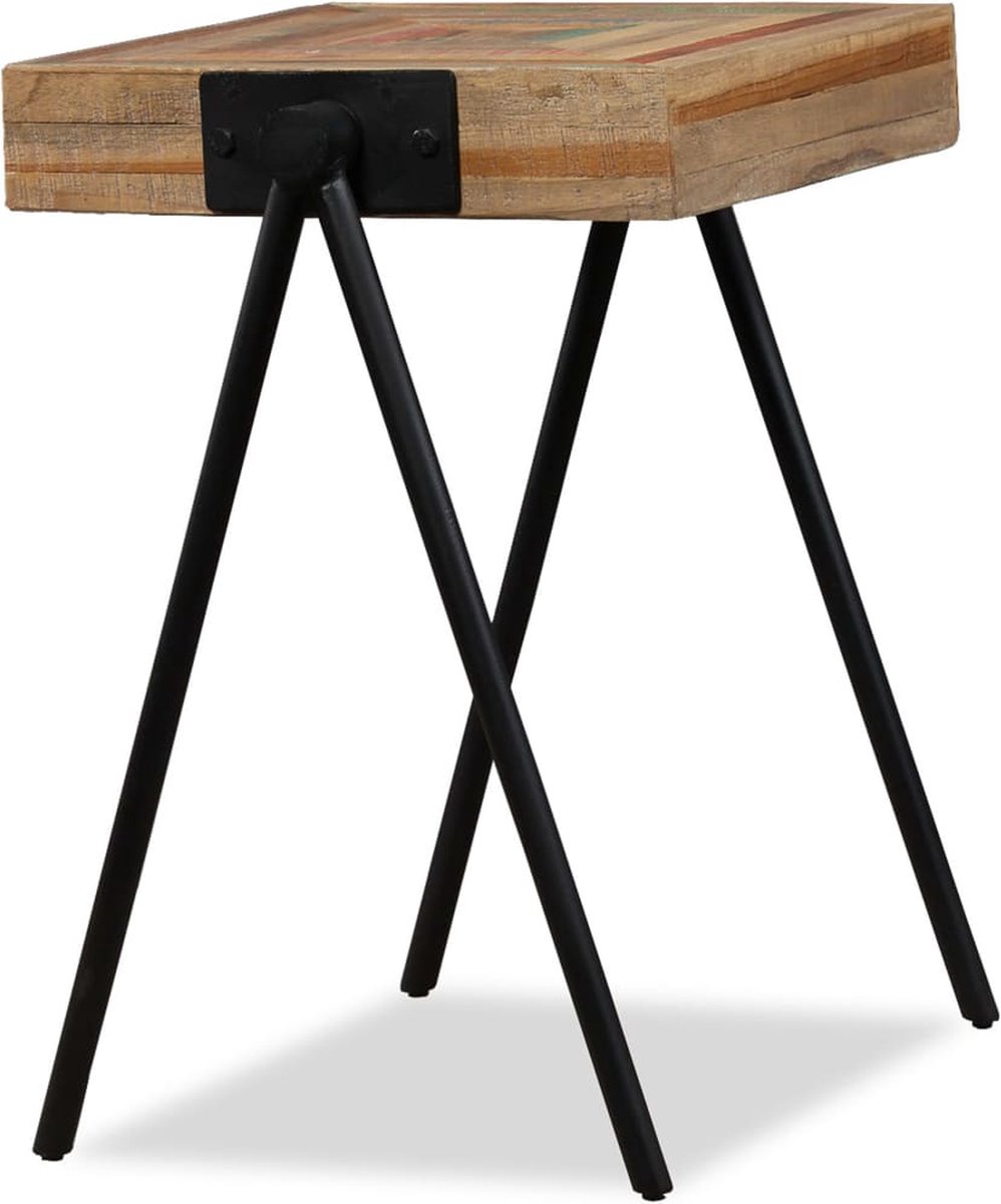 Vidaxl Bijzettafel Massief Hergebruikt Teakhout - Bruin