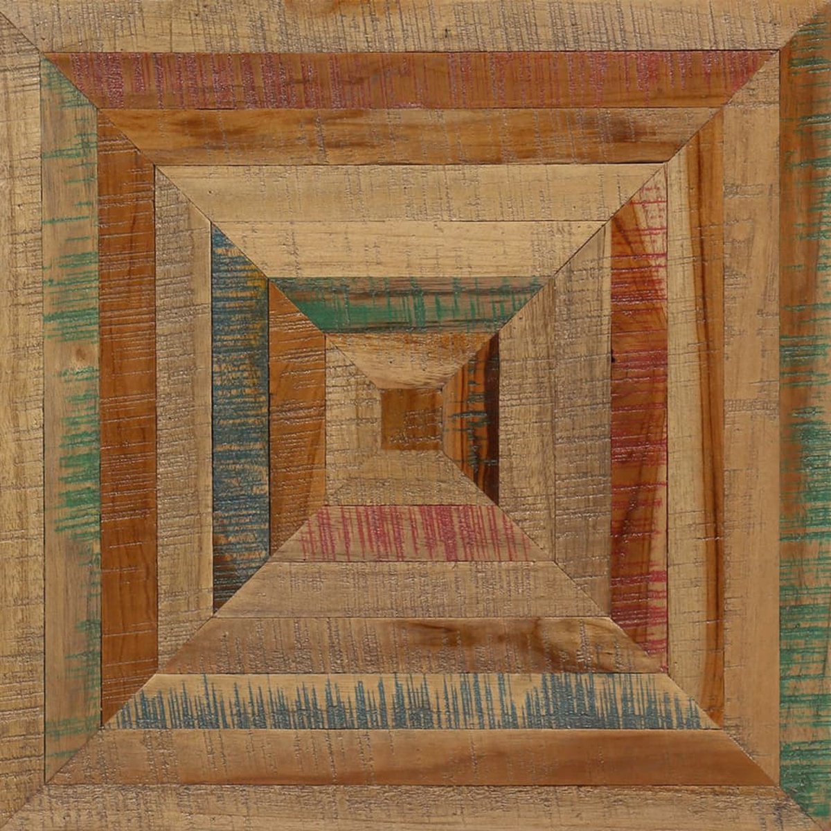 Vidaxl Bijzettafel Massief Hergebruikt Teakhout - Bruin