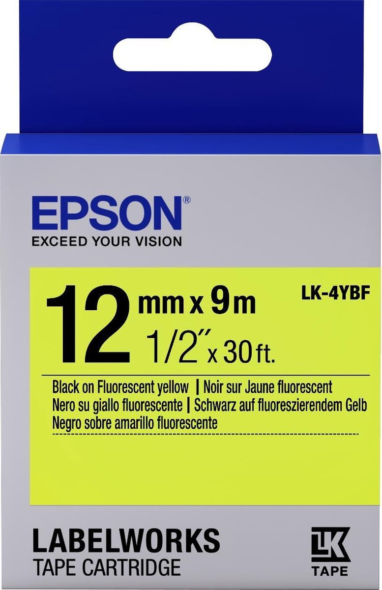 Epson LK-4YBF Zelfklevend printerlabel - Geel