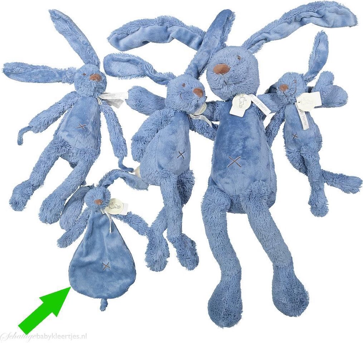 Happy Horse Deep Blue Rabbit Richie Tuttle - Blauw
