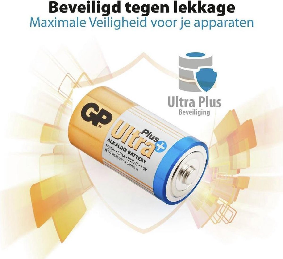 GP C 2 Stuks Ultra Plus Alkaline Batterij