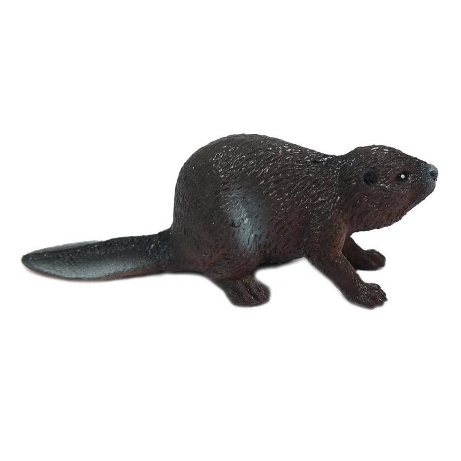 Speelgoed Bever Dier 5 Cm - Kunststof Speel Figuren/dieren - Bruin