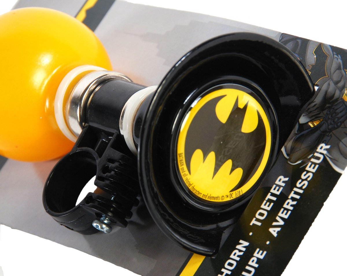 Volare Fietstoeter Batman 15 Cm/ - Geel