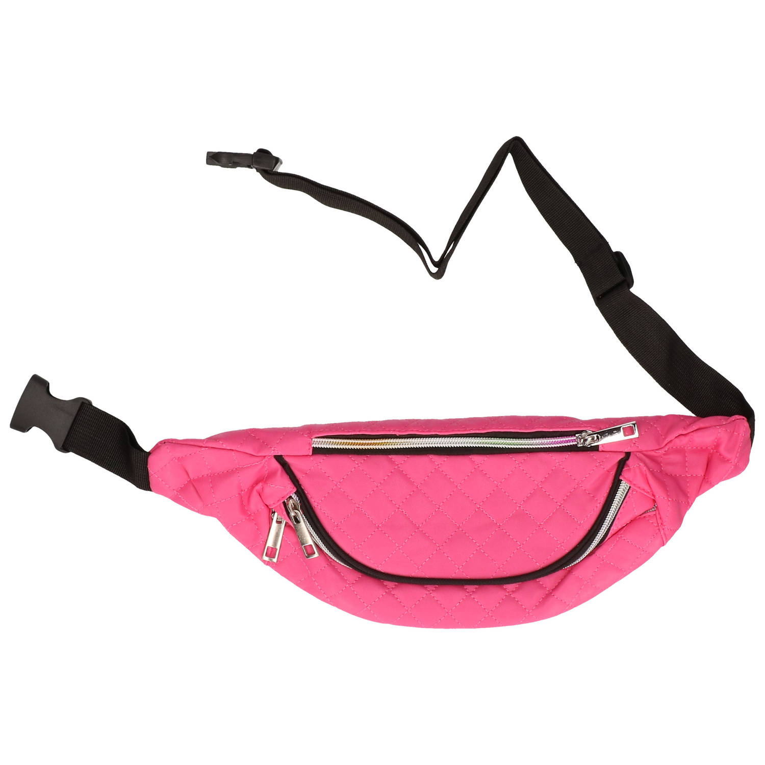 Heuptasje/buideltasje 32 Cm Met Stiksels Voor Meisjes/dames/jongens/heren - Festival Fanny Pack/bum Bag - Roze