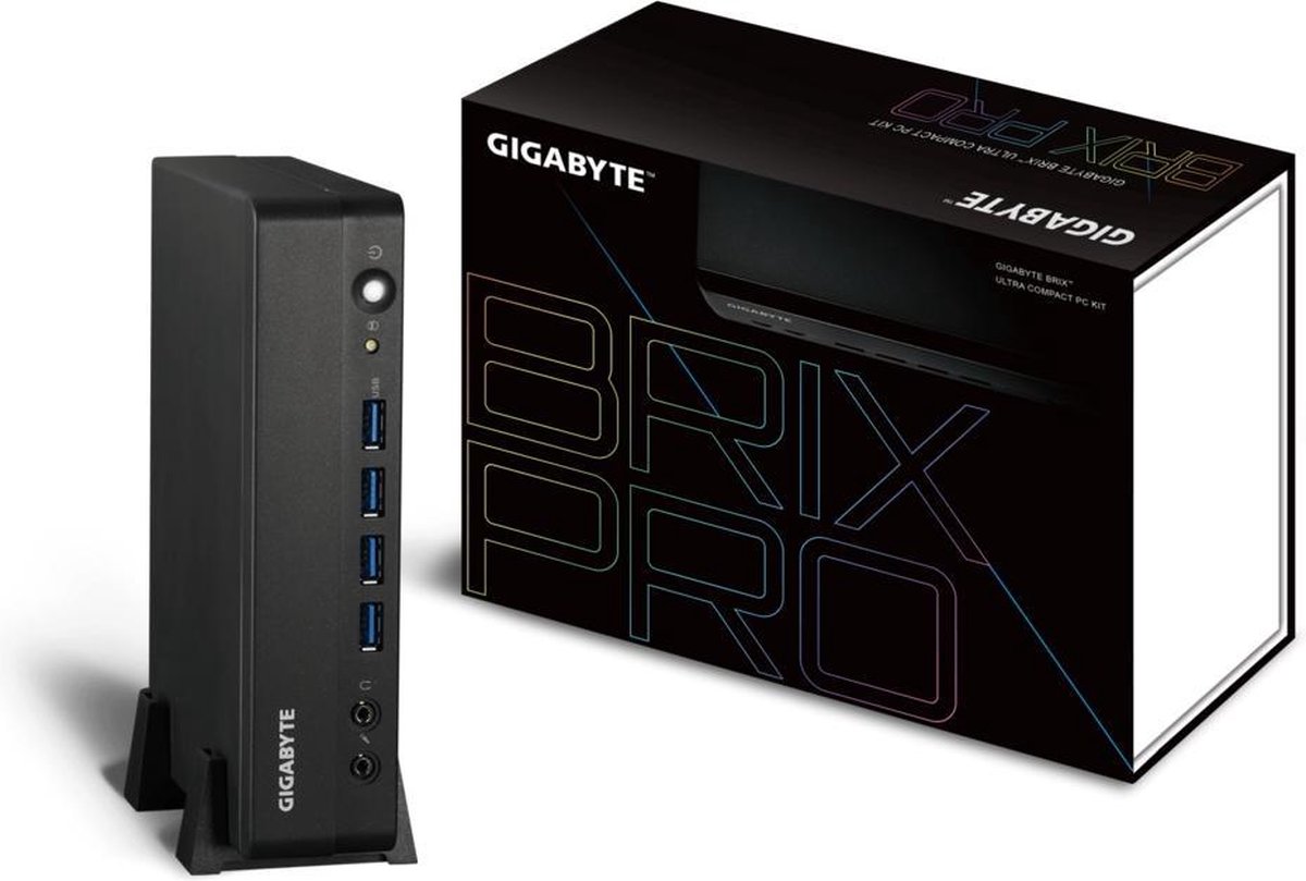 Gigabyte BSi7-1165G7 1L maat pc i7-1165G7 2,8 GHz - Negro