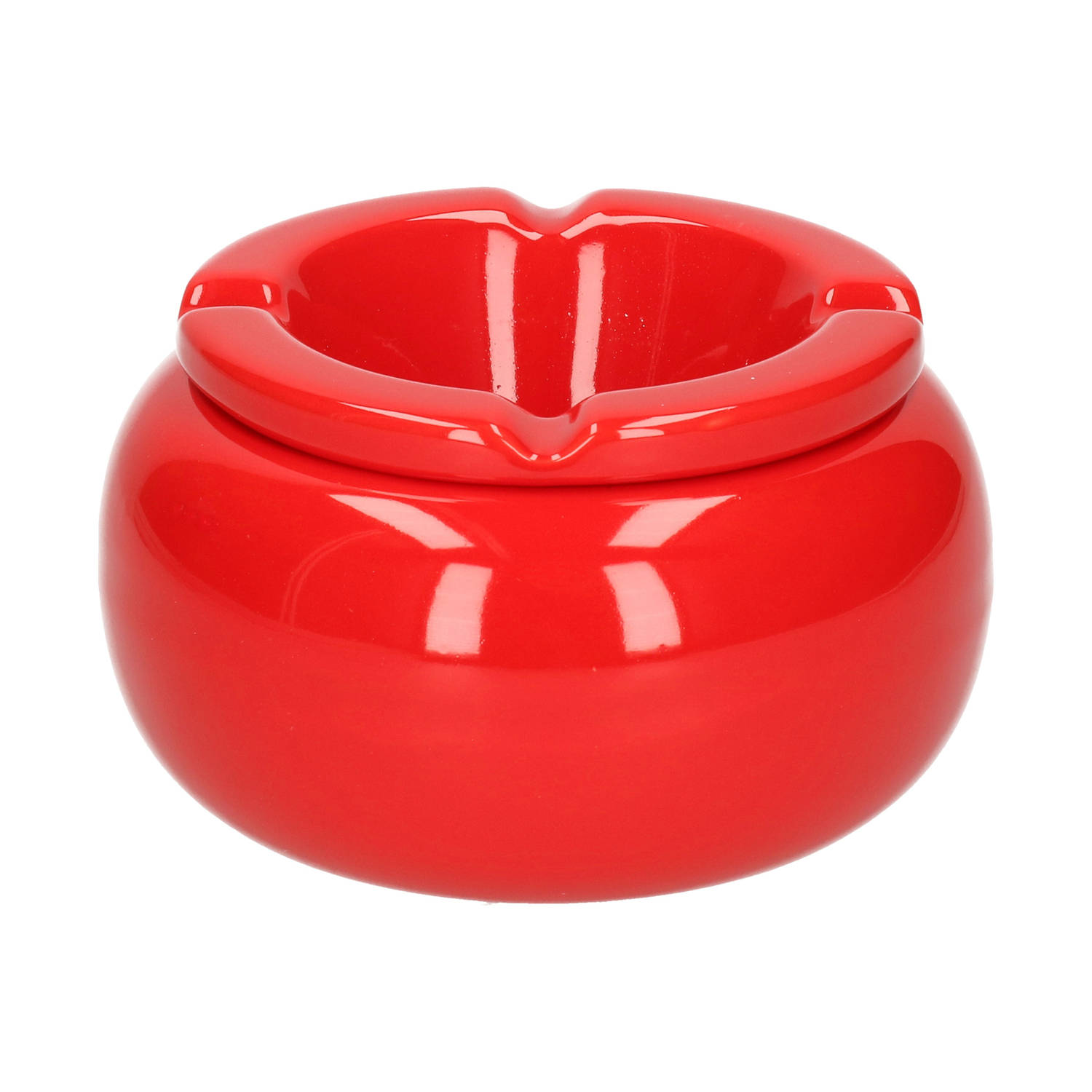 Ronde Rode Storm Asbak 11 Cm - Asbakken - Rood