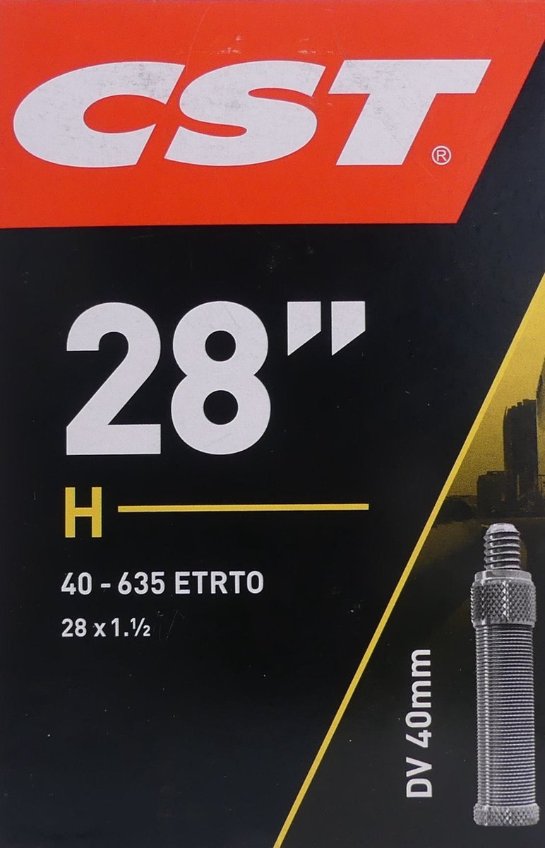 CST Binnenband 28 X 1.50 Inch (40-635) Dv 40 Mm - Zwart