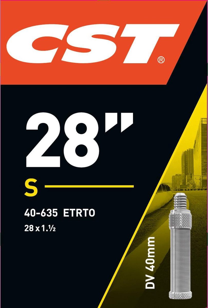CST Binnenband 28 X 1.50 Inch (40-635) Dv 40 Mm - Zwart