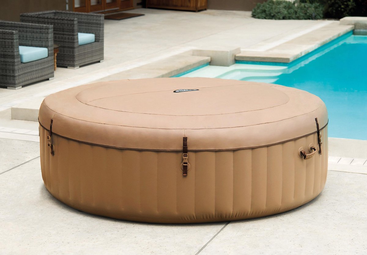Intex Opblaasbare Jacuzzi Purespa 6-persoons 216 Cm Pvc - Beige