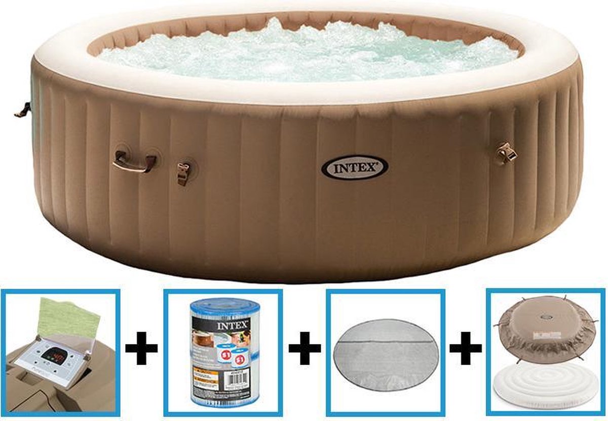 Intex Opblaasbare Jacuzzi Purespa 6-persoons 216 Cm Pvc - Beige