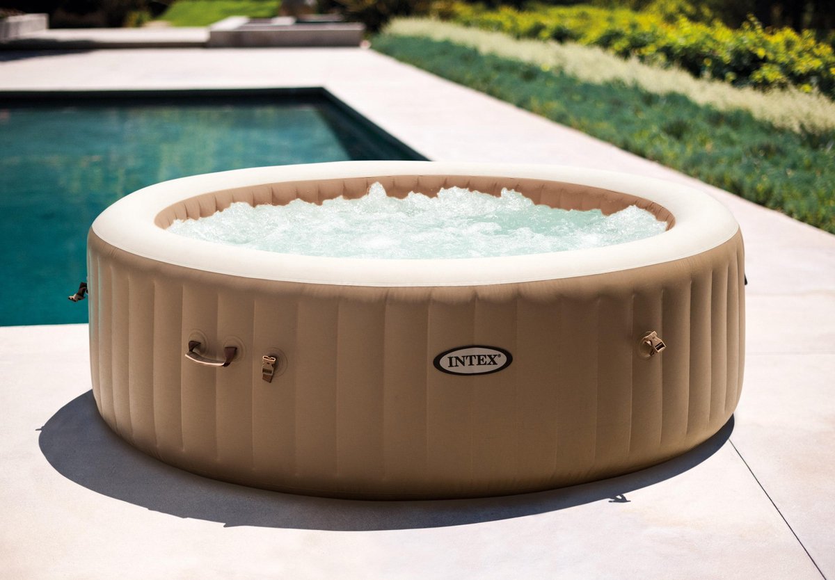 Intex Opblaasbare Jacuzzi Purespa 6-persoons 216 Cm Pvc - Beige