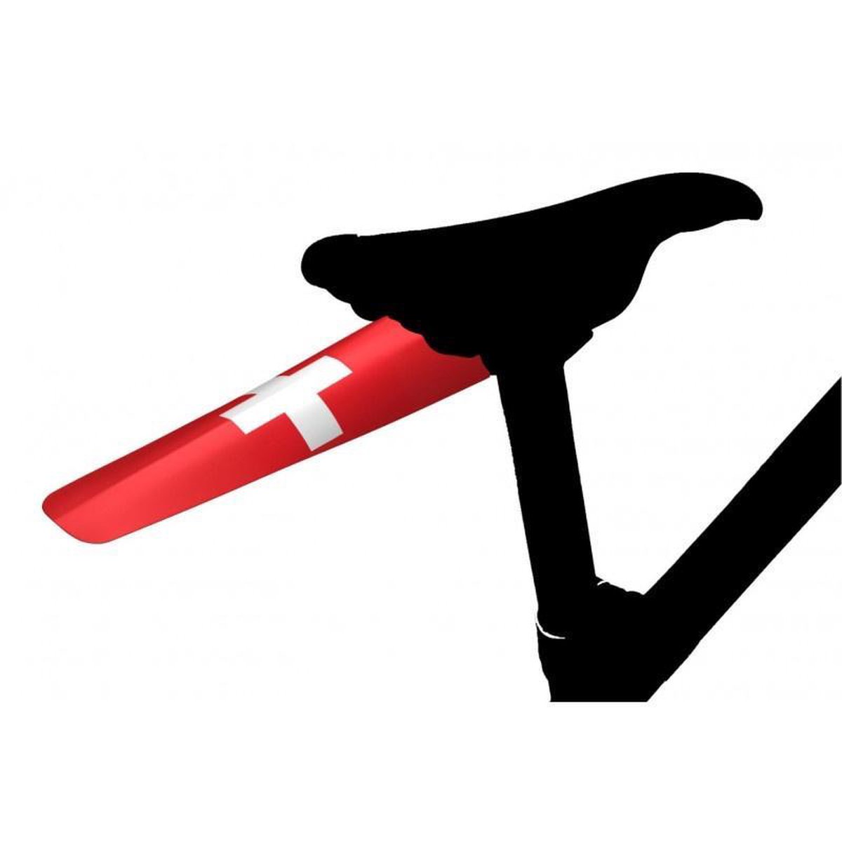 Velox Ass-saver Achterspatbord Zwitserland - Rood