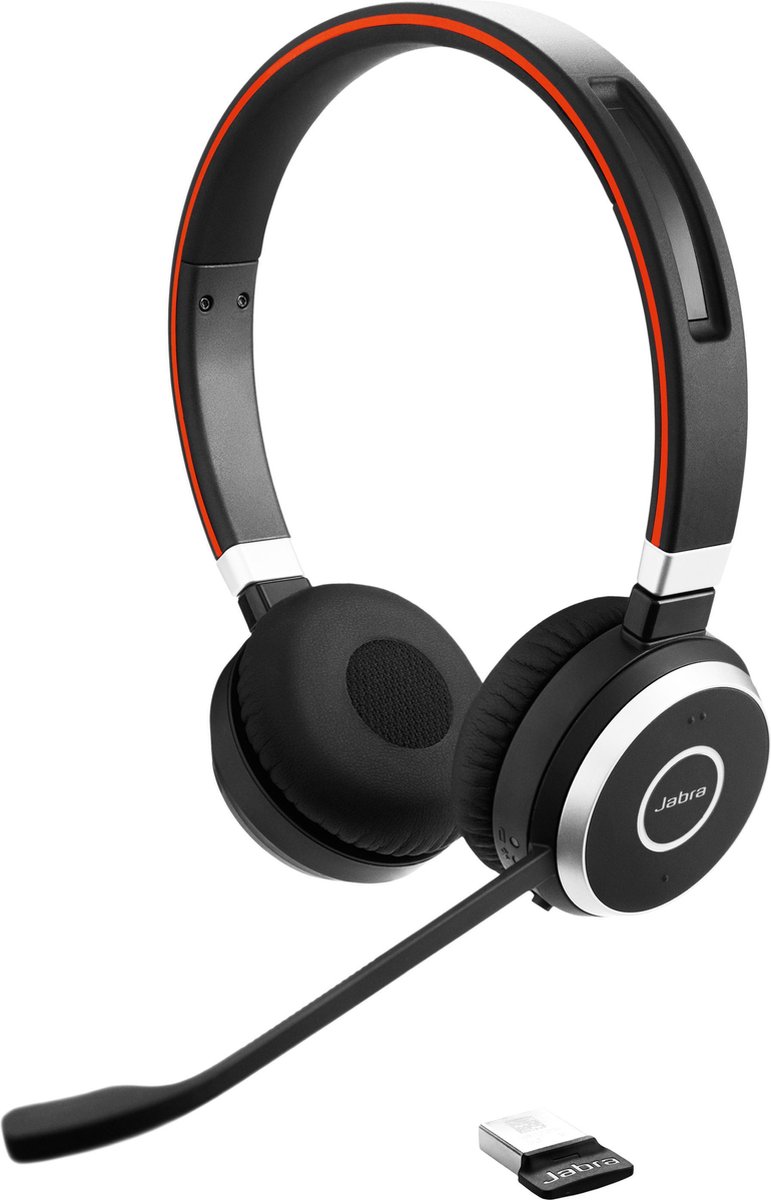 Jabra Evolve 65 MS Stereo Draadloze Office Headset - Negro