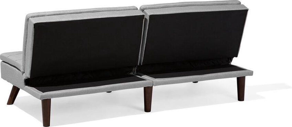 Beliani Ronne Slaapbank Polyester 95 X 180 Cm - Grijs