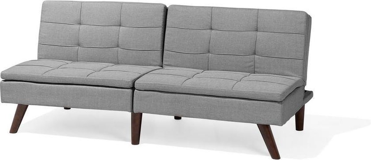 Beliani Ronne Slaapbank Polyester 95 X 180 Cm - Grijs