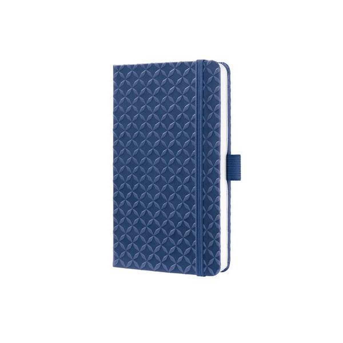 Notitieboek Sigel Jolie Flair A6 Hardcover Gelinieerd Indigo - Wit