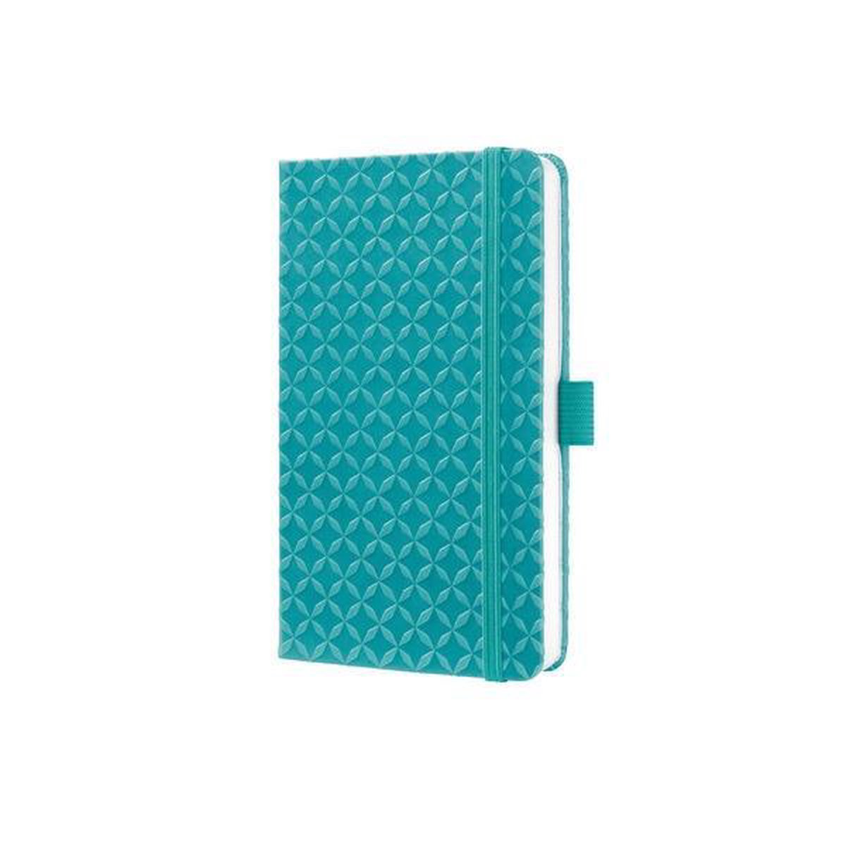 Sigel Notitieboek Jolie Flair A6 Hardcover Gelinieerd Aqua - Wit