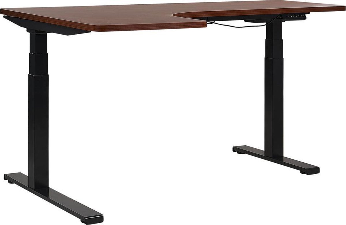 Beliani Destin Ii Bureau Spaanplaat 110 X 160 Cm - Bruin