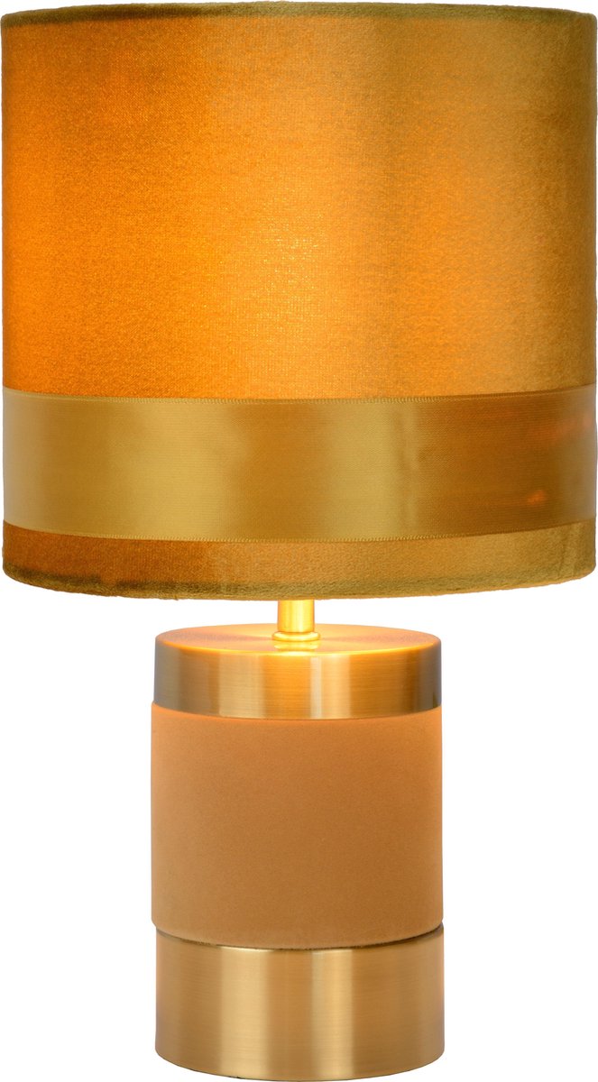 Lucide Frizzle Tafellamp E14/40w H32cm Oker - Geel
